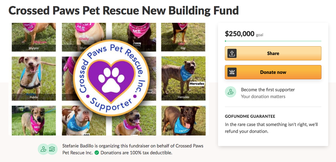 Crossed Paws Pet Rescue Dog & Pet Rescue